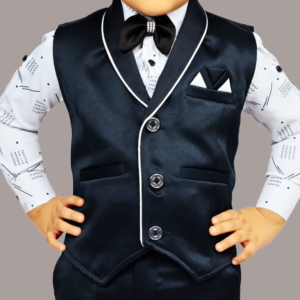 boys 3 picec party wear dress romeo star navy blue