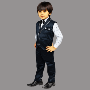 boys 3 picec party wear dress romeo star navy blue