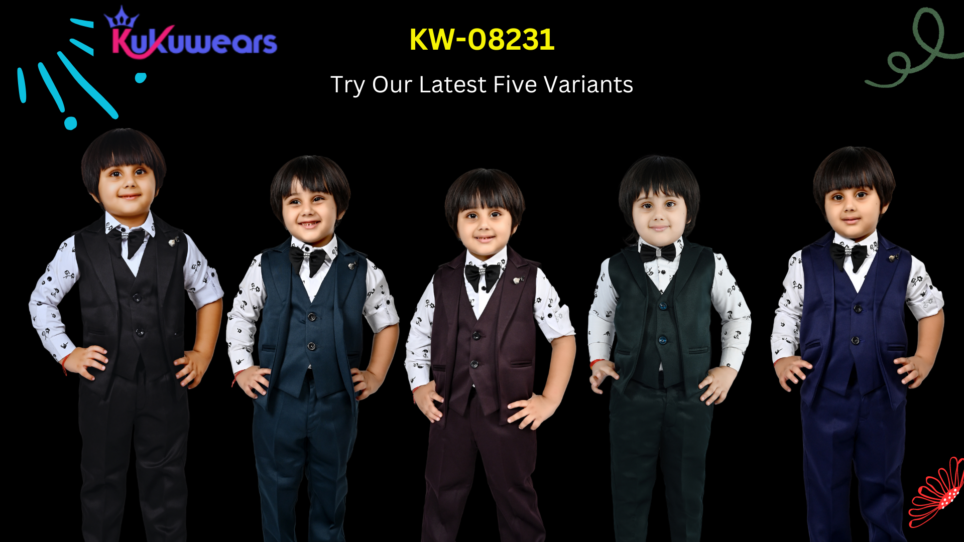 boys party wears dress combo